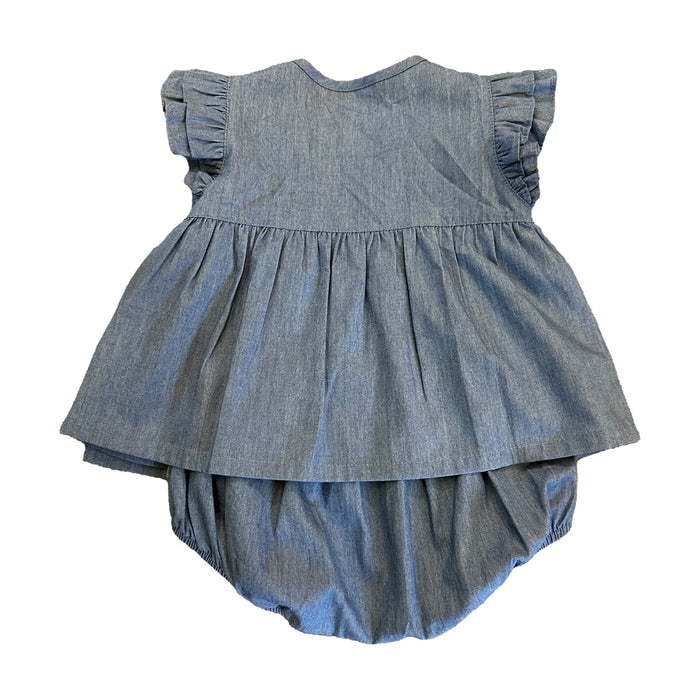 Vauva SS23 Safari - Baby Girls Forest Print Cotton Bodysuit - My Little Korner