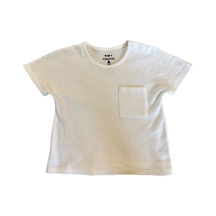Vauva SS23 Safari - Baby Boys Solid Cotton Shorts Sleeve Pocket T-shirt - My Little Korner