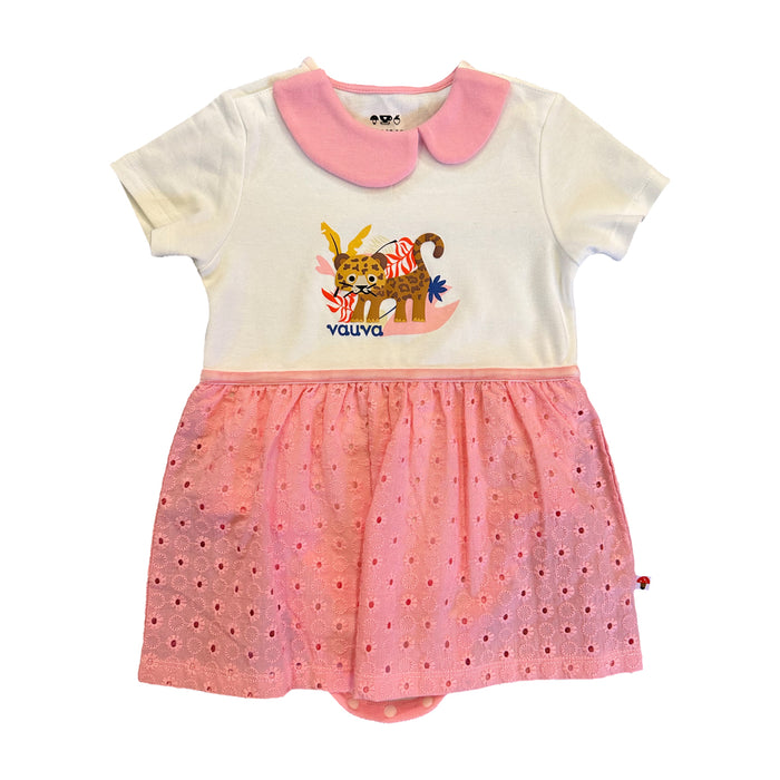 Vauva SS23 Safari - Baby Girls Leopard Print Cotton Bodysuit - My Little Korner