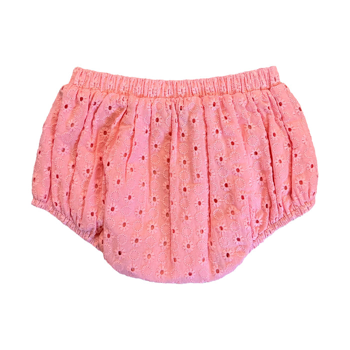 Vauva SS23 Safari - Baby Girls Eyelet Cotton Bodysuit (Pink) - My Little Korner