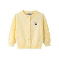 Vauva x Moomin - Baby Little My Long Sleeve Cardigan (Yellow)