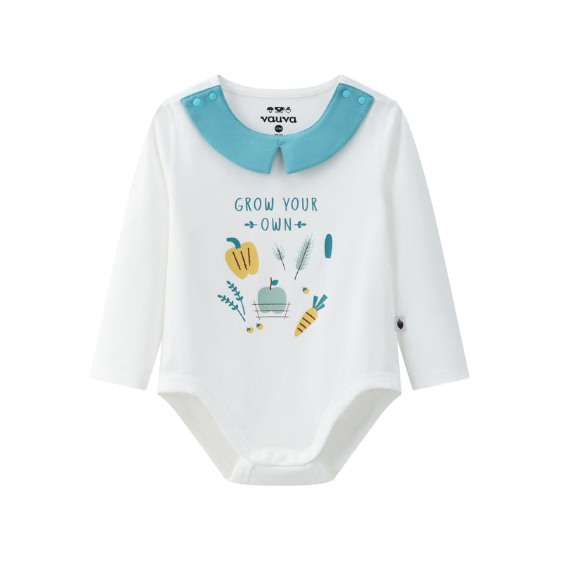 Vauva BBNS - Organic Cotton Pastoral Style Crew Neck Bodysuits (2-pack) product image front -02