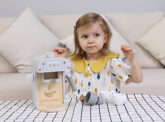 FN - Wooden Kitchen Toy (Coffee Machine) product image model