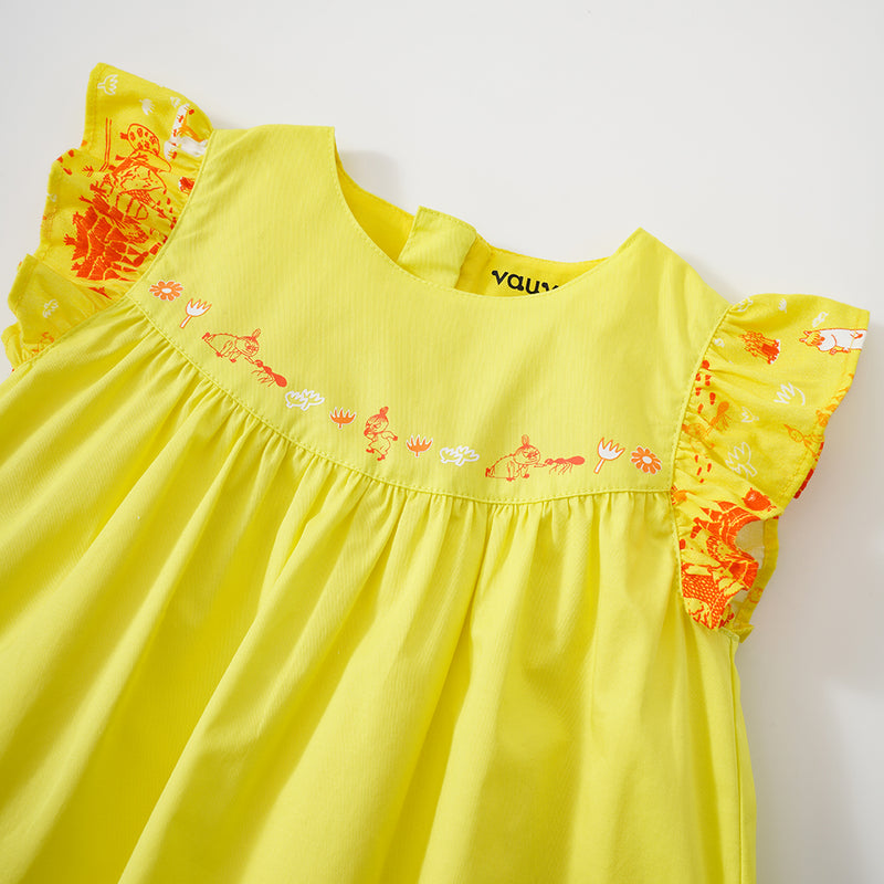 Vauva x Moomin SS23 - Baby Girls Ruffle Cotton Dress
