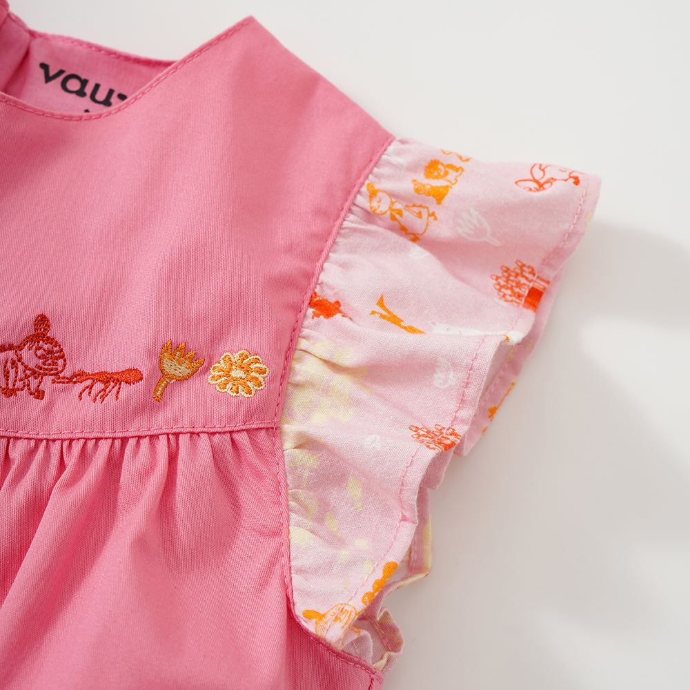 Vauva x Moomin SS23 - Baby Girls Ruffle Cotton Dress