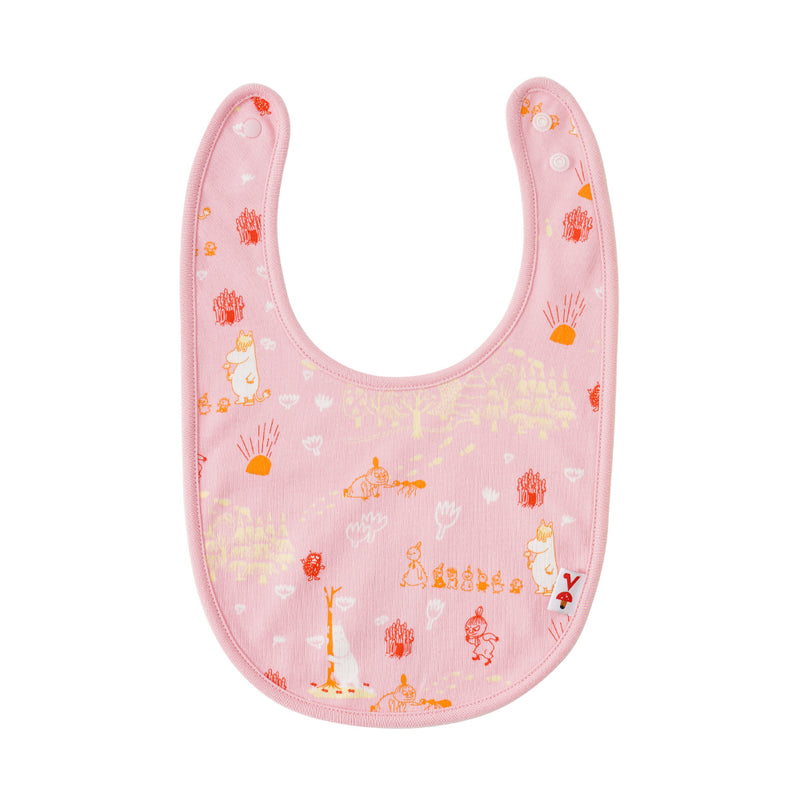 Vauva x Moomin SS23 - Baby Girls All Over Print Cotton Bib product image front 