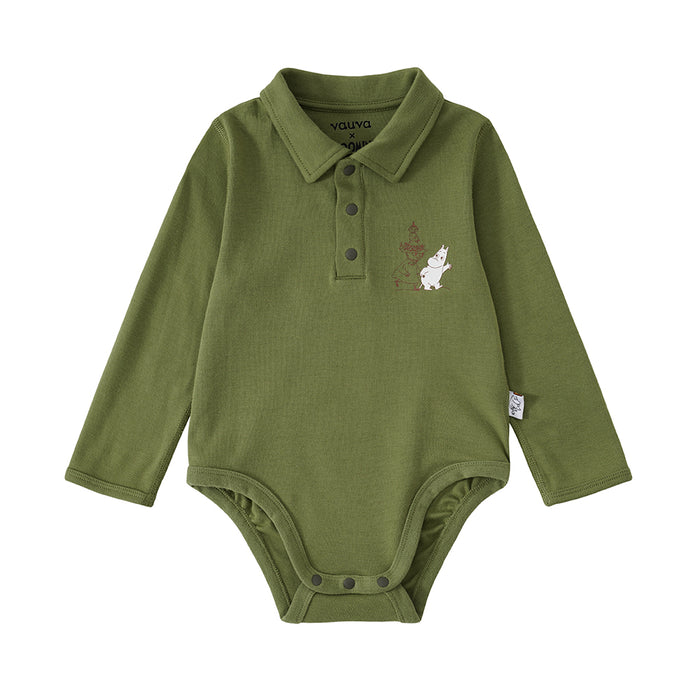 Vauva x Moomin SS23 - Baby Boys Moomin Print Cotton Long Sleeves Bodysuit product image front 