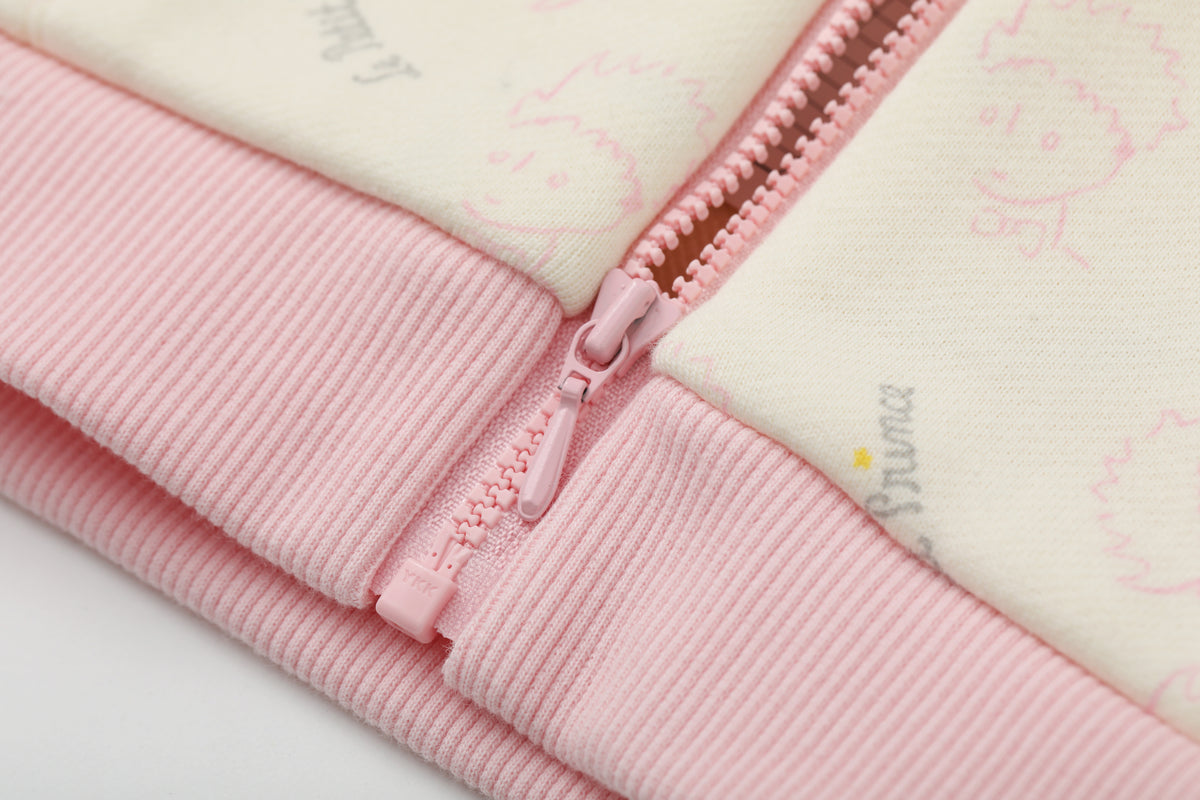 Vauva x Le Petit Prince - Baby Hooded Long Sleeve Zip Jacket (Pink)