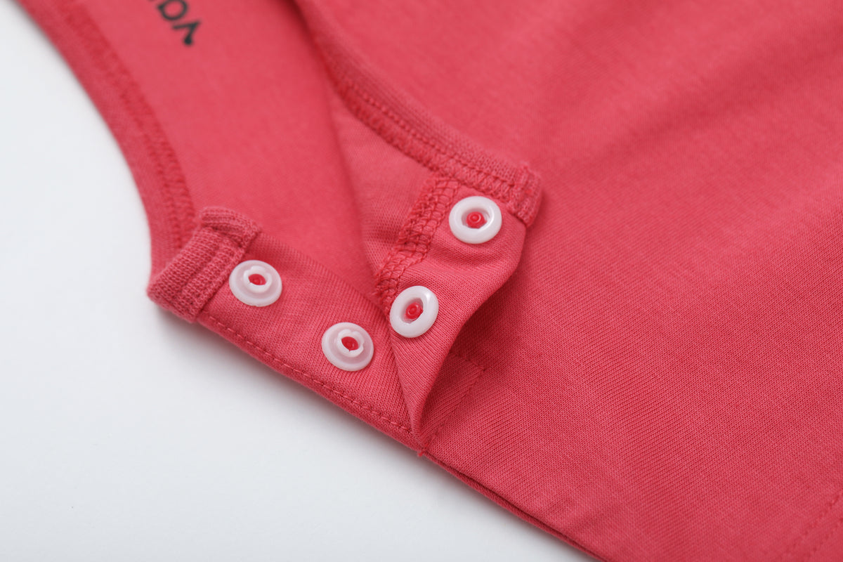 Vauva x Moomin - 男嬰杜迪基印花短袖連身衣 (紅色)