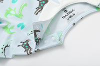 Vauva BBNS - Organic Cotton Crocodile Print Square Neck Long-Sleeved Bodysuits (2-pack)