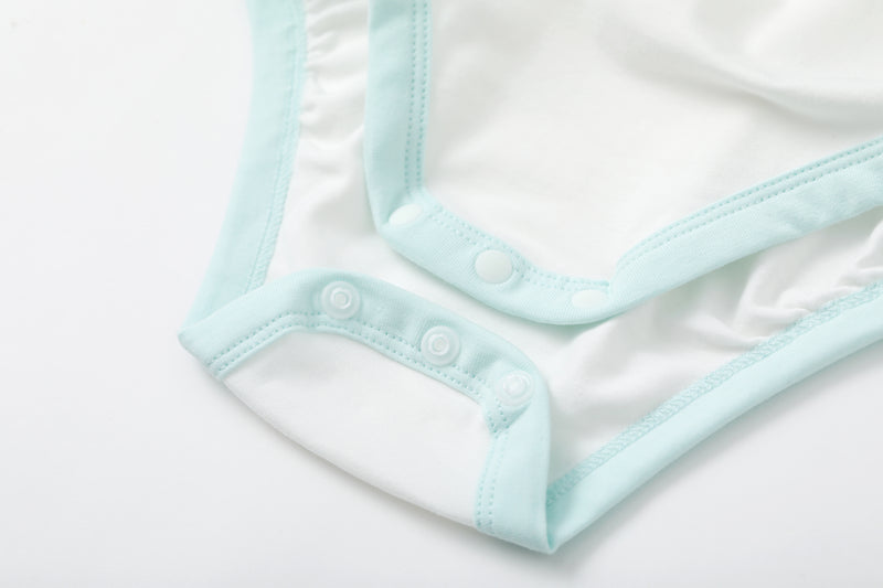 Vauva BBNS - Organic Cotton Print Pattern Bodysuits (2-pack)