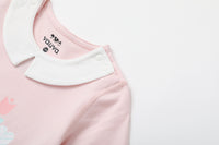 Vauva BBNS - Organic Cotton Pink Long-sleeved Bodysuits (2-pack) - My Little Korner