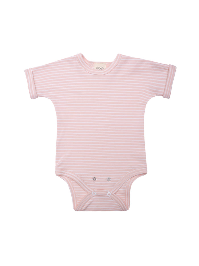Wooly Organic-Short Sleeve Bodysuit pink product image 