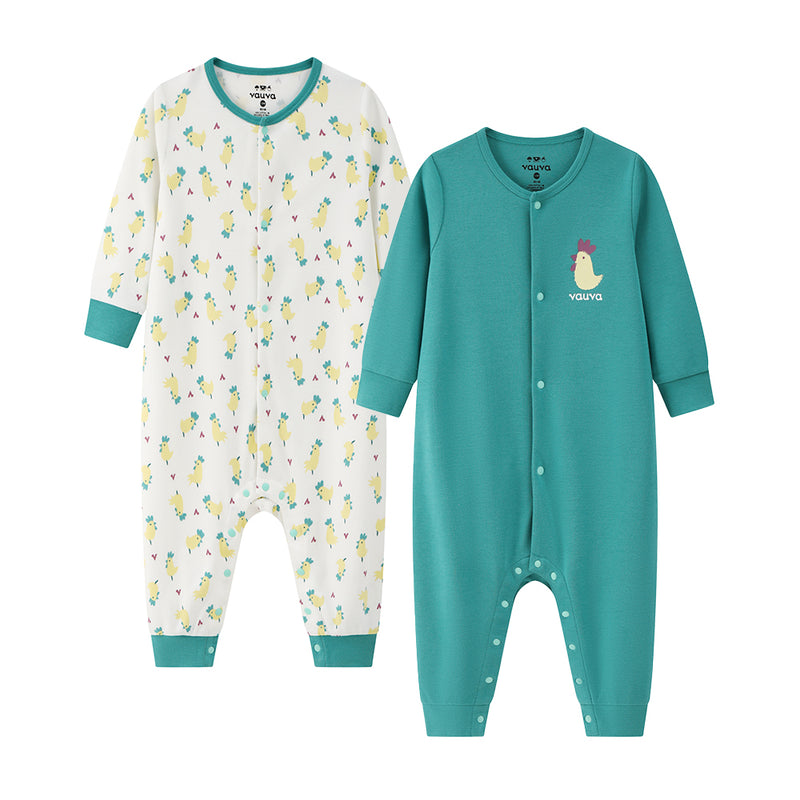 Vauva BBNS - Baby Moisture-wicking Long-sleeved Romper (2-pack) product image front
