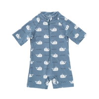 Fresk Swim UV Suit Whale Blue Fog - My Little Korner