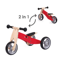 Udeas Varoom-mini 2in1 scooter-Red - My Little Korner