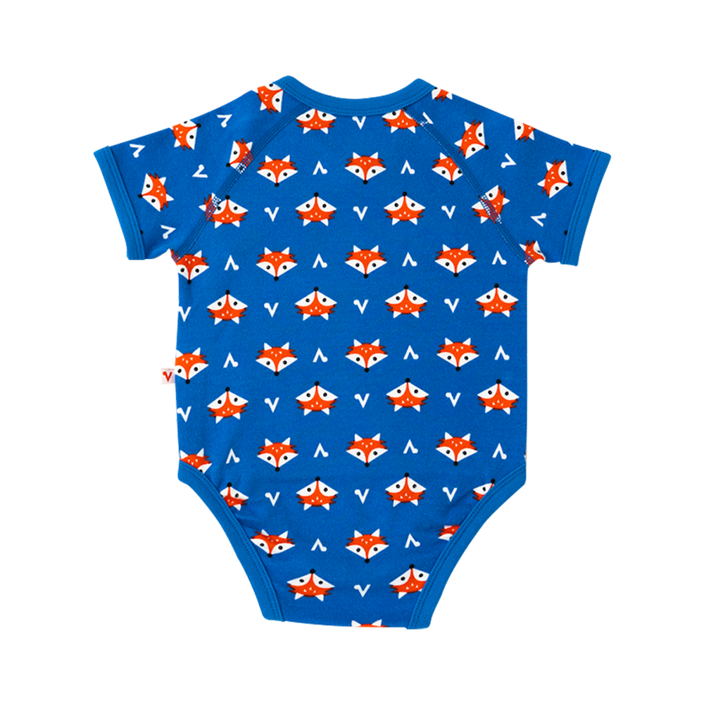 Vauva - Organic Cotton Baby 2-Packs Fox-Print Bodysuits - My Little Korner