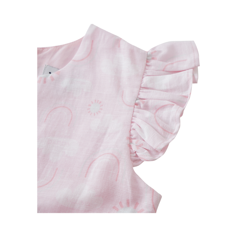 Vauva 2022 - Ruffle Sleeves Dress (Pink) - My Little Korner