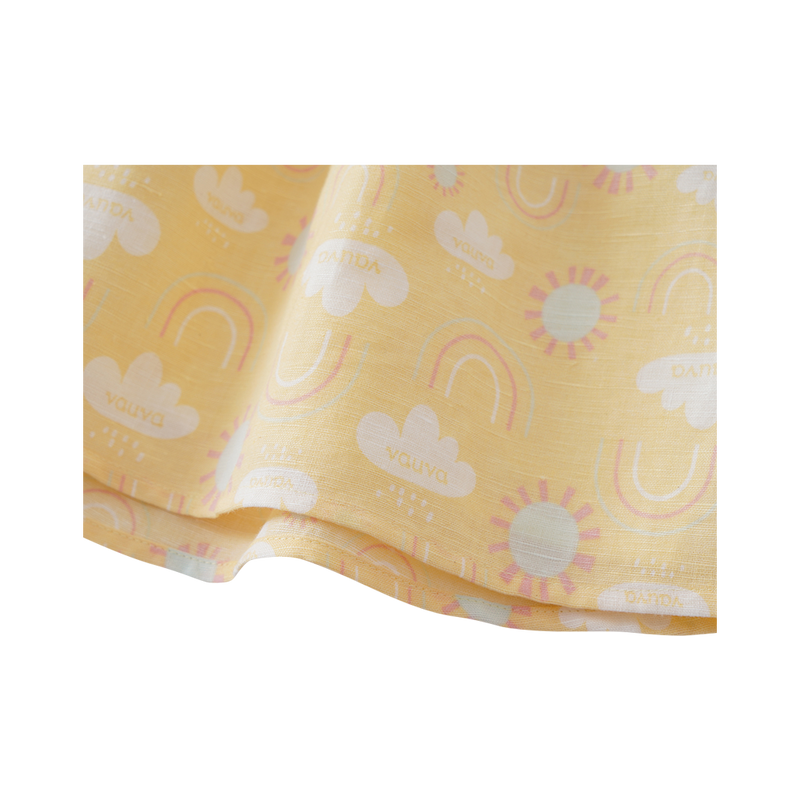 Vauva 2022 - Ruffle Sleeves Dress (Yellow) - My Little Korner