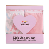 Vauva Girls Organic Cotton Underwear - Vauva Pattern / Pink - My Little Korner