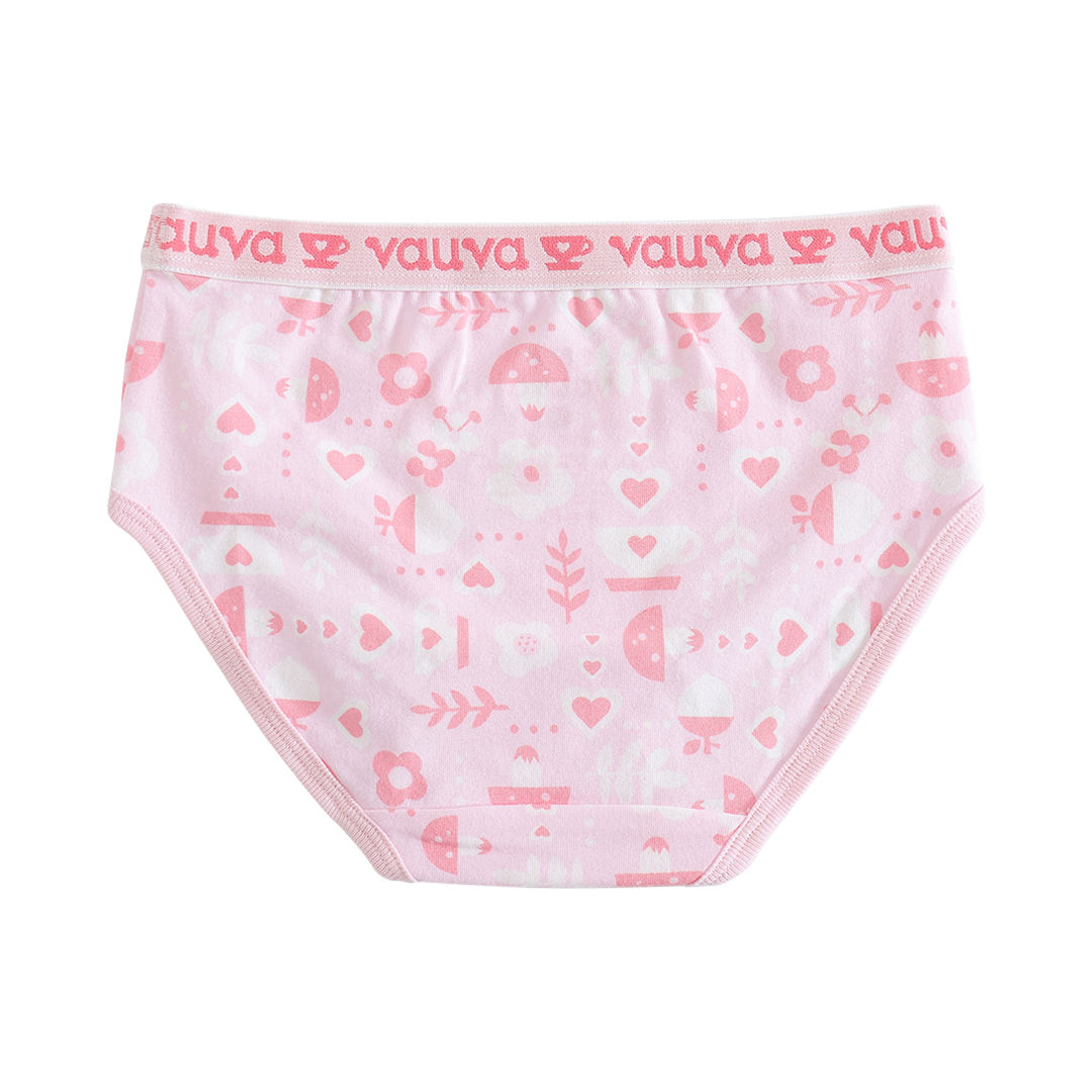 Vauva - Girls Organic Cotton Underwear (Pink) - My Little Korner