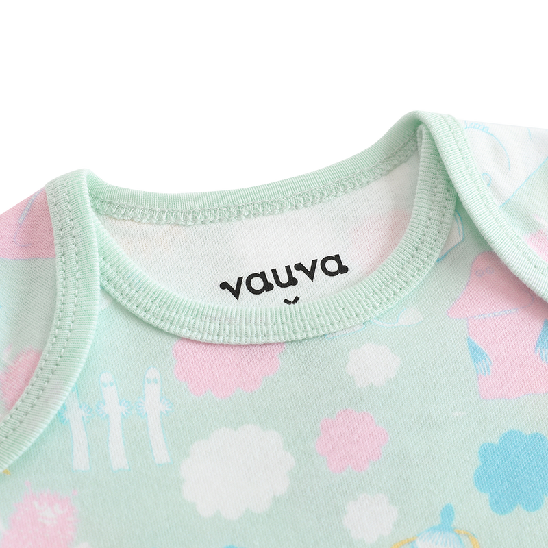 Vauva x Moomin All-over Print Short Sleeves Bodysuit