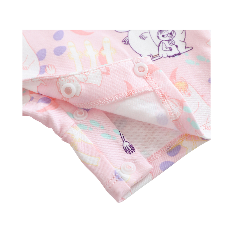 Vauva x Moomin All-over Print Short Sleeves Romper (Pink) product image 2