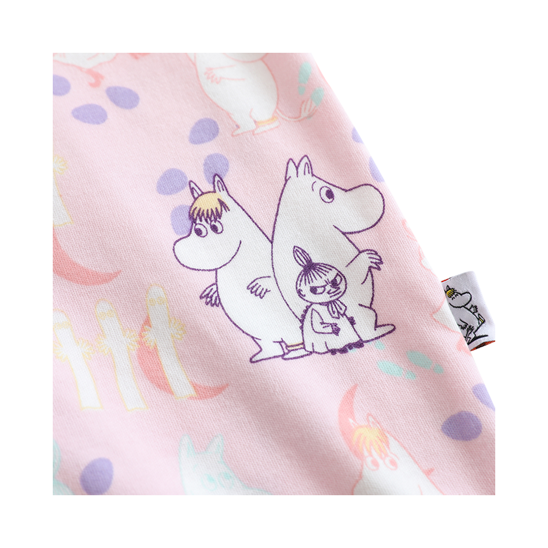Vauva x Moomin All-over Print Short Sleeves Romper (Pink) product image 1